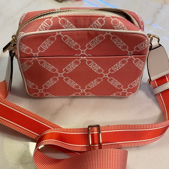 MICHAEL Michael Kors Coral and White Crossbody Bag - Picture 6 of 9
